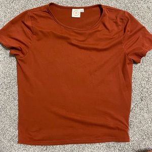 Womens Small rustic orange t shirt
